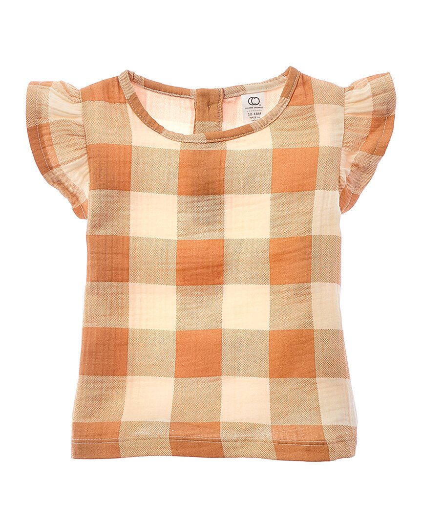 Colored Organics Greta Flutter Sleeve Muslin Shirt