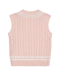 Hope & Henry Cable Tennis Sweater Vest