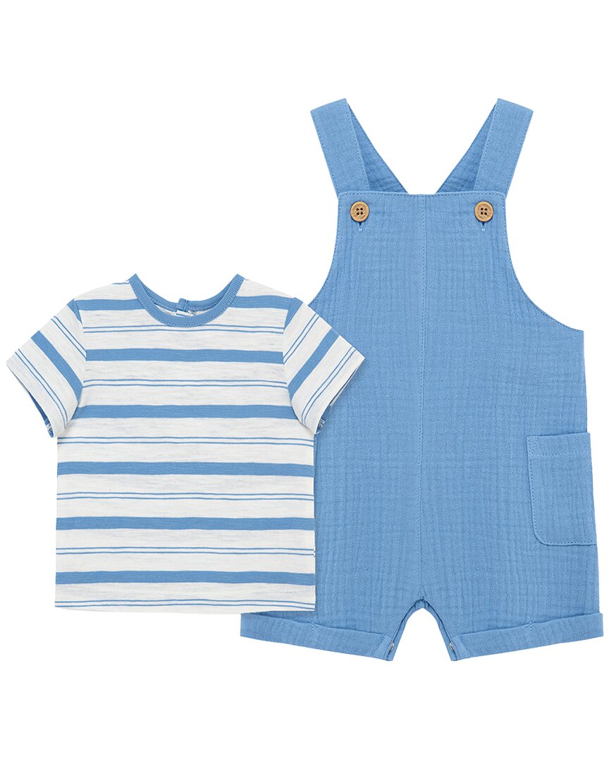 Little Me Solid Shortall Set
