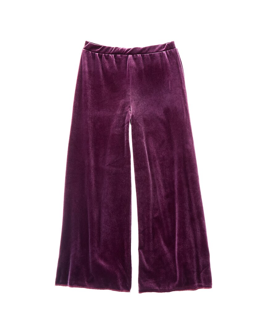 Chaser Stretch Velvet Wide Leg Pant