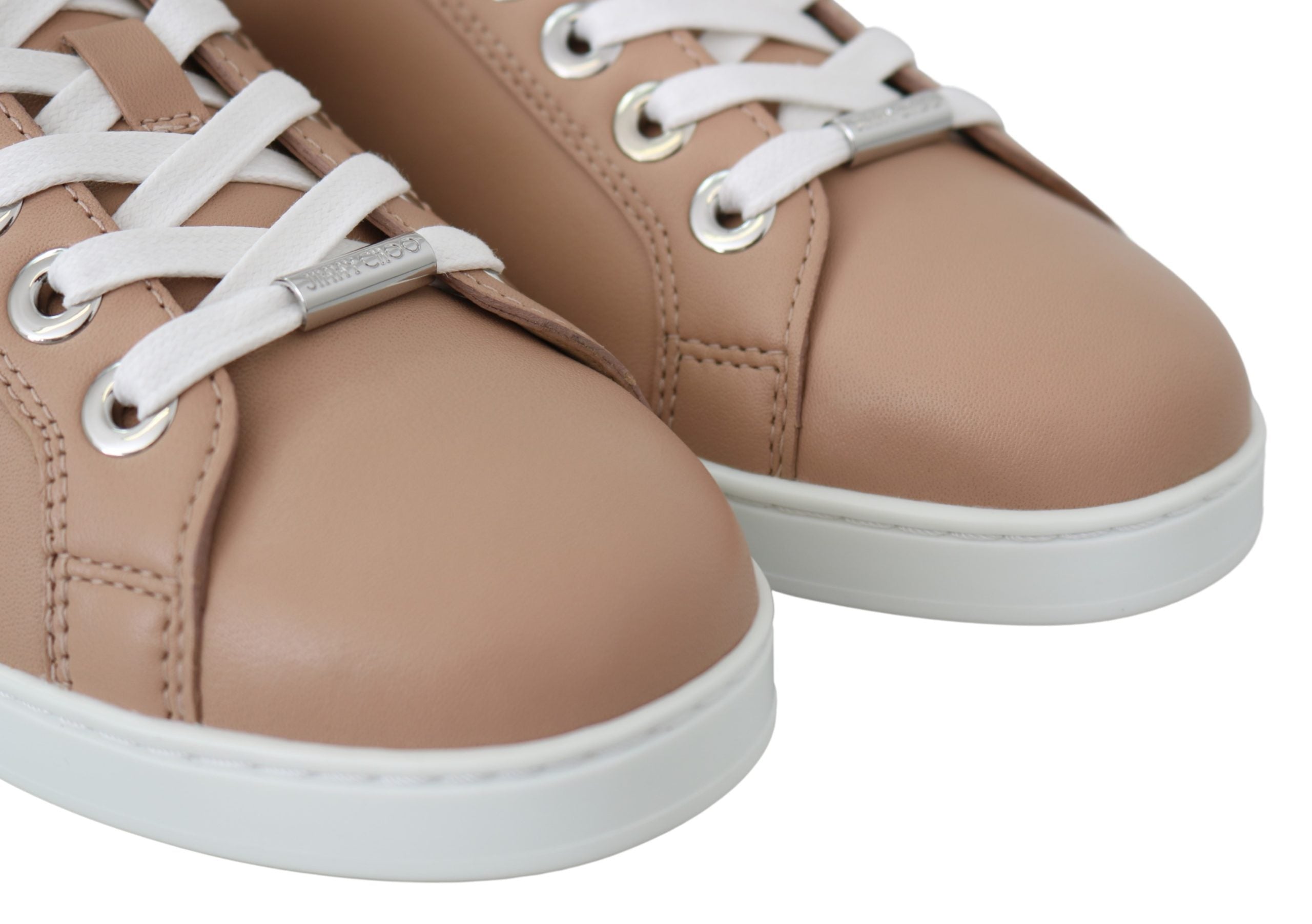 Jimmy Choo Pink Leather Sneakers
