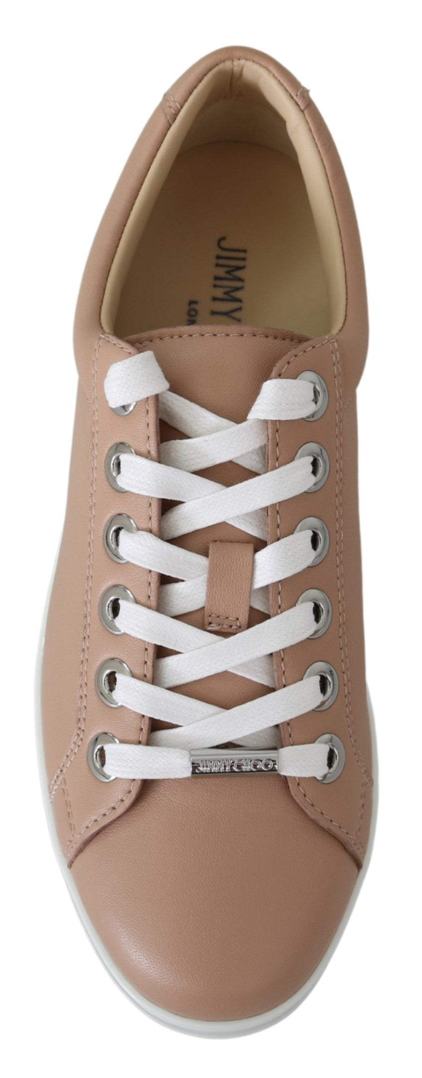 Jimmy Choo Pink Leather Sneakers