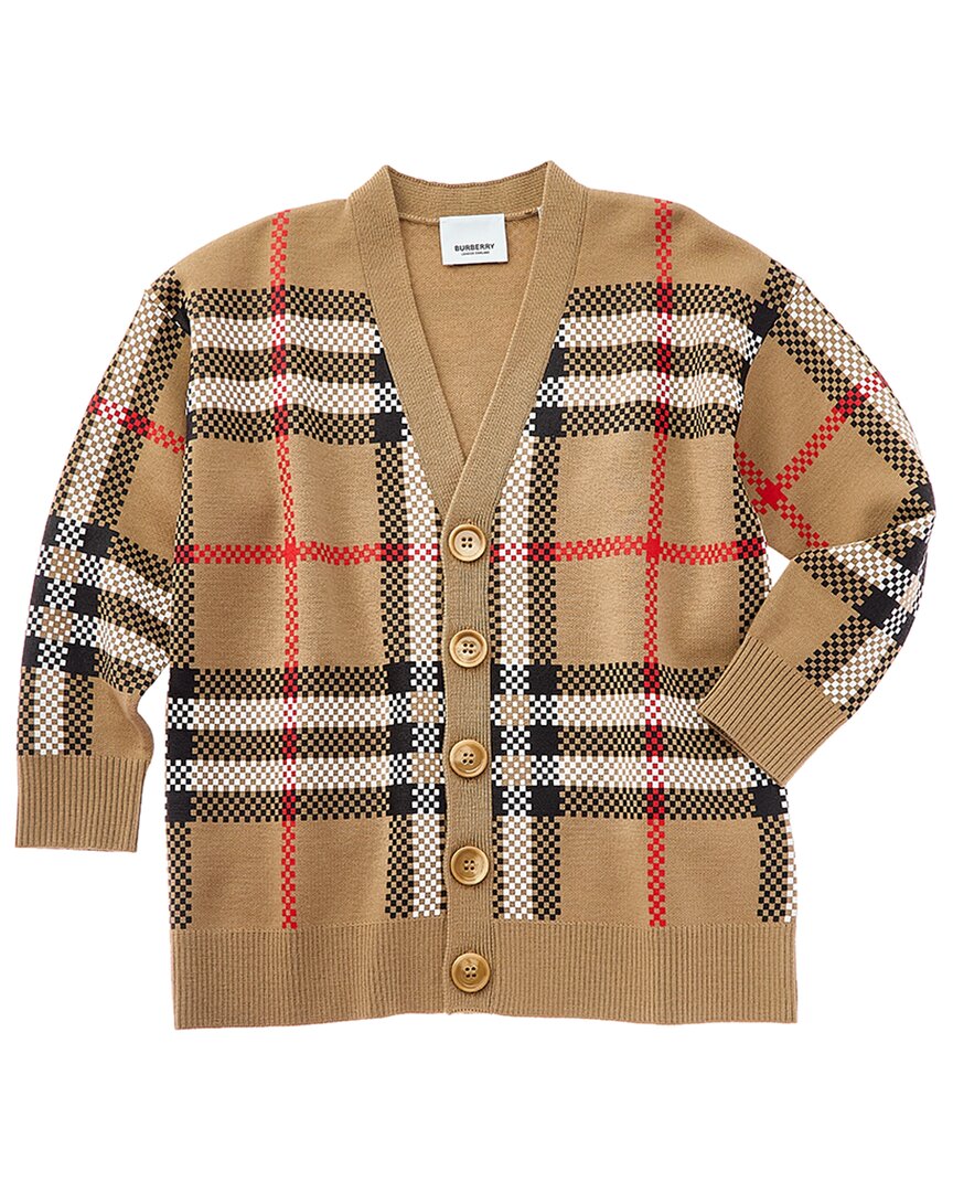 Burberry Burberry Vintage Check Wool-Blend Cardigan