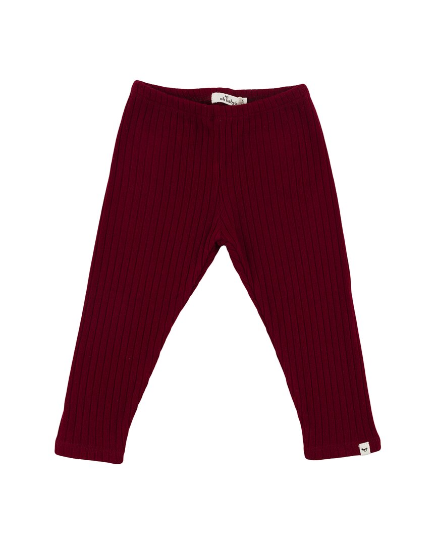 oh baby! Oh Baby! Wide Rib Fuzzy Sweater Knit Legging