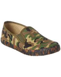 Cienta Cangrejo 2Elasticos Canvas Slip-On Sneaker 18 Green