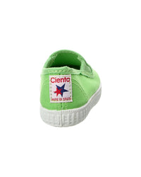 Cienta Cangrejo 2Elasticos Liso Canvas Slip-On Sneaker