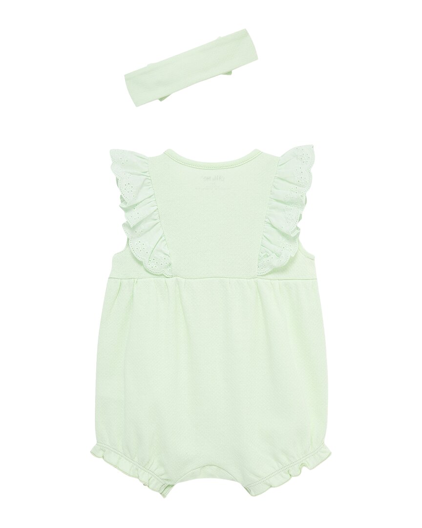 Little Me Violets Romper Headband