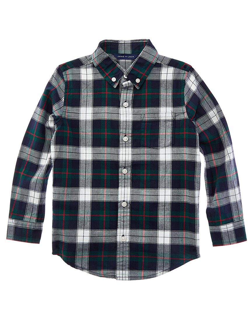 Janie and Jack Janie And Jack Tartan Flannel Shirt
