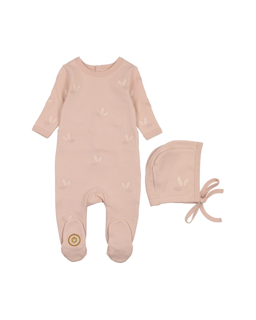 Mon Tresor Lovely Leaf Footie & Hat Set