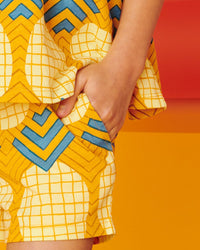 Tea Collection High-Waisted Smocked Short