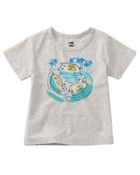 Tea Collection Swimming Pigs Graphic T-Shirt