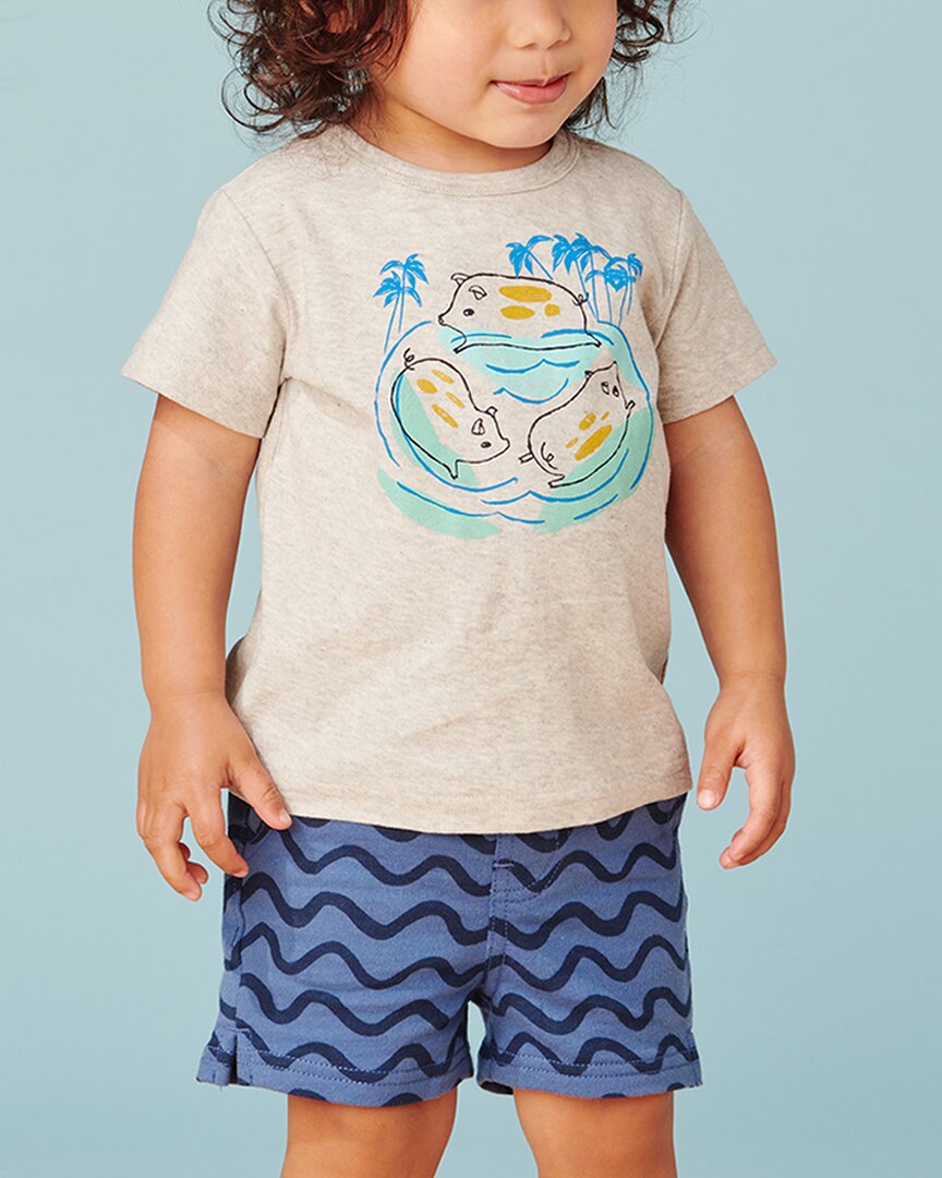 Tea Collection Swimming Pigs Graphic T-Shirt