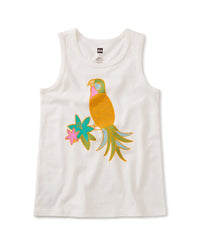 Tea Collection Pineapple Birdie Tank 2T White