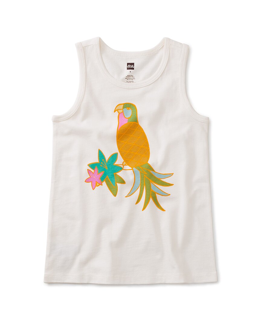 Tea Collection Pineapple Birdie Tank 2T White