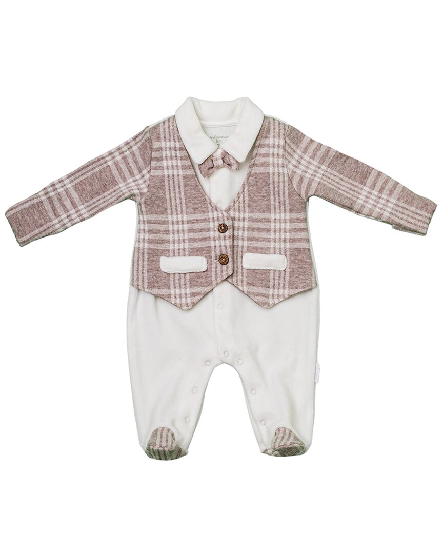 Andywawa Plaid Chic Formal Babysuit
