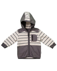 Andywawa Striped Zip-Up Hoodie
