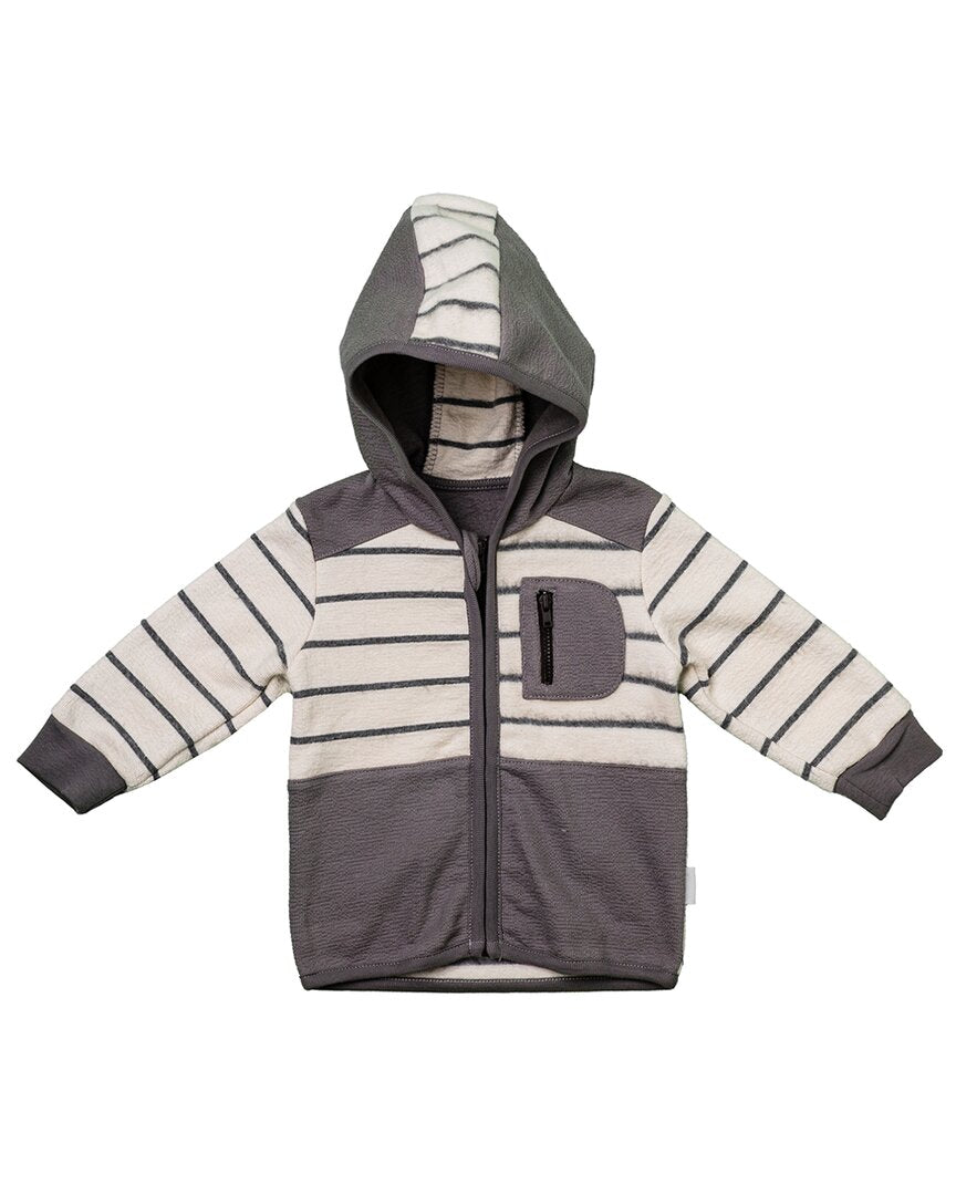 Andywawa Striped Zip-Up Hoodie