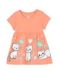Cherubino Dress 3 - 6 M Orange