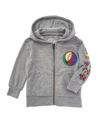 Chaser Chaser Grateful Dead Cozy Knit Zip-Up Hoodie