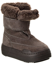 Moon Boot® Jr Park Strap Suede Boot