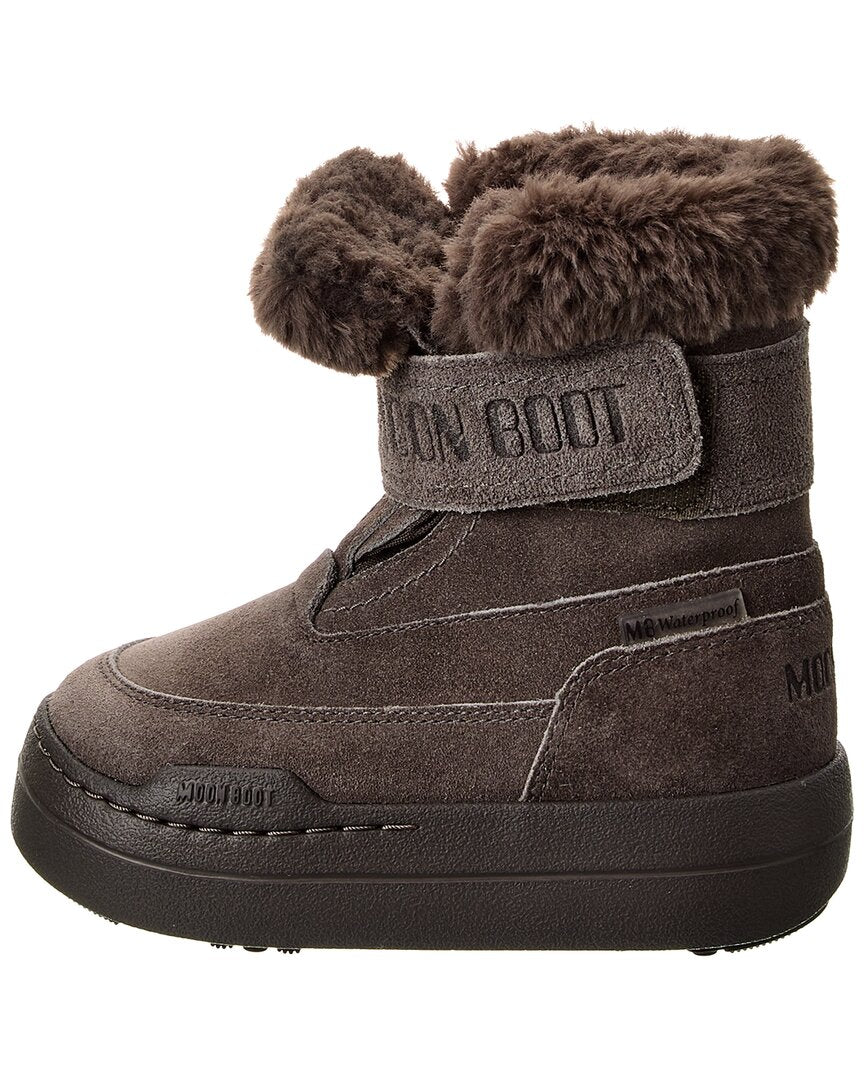 Moon Boot® Jr Park Strap Suede Boot
