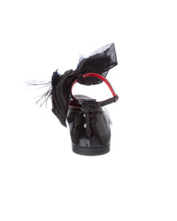Christian Louboutin Girls Ballet Satin & Patent Flat