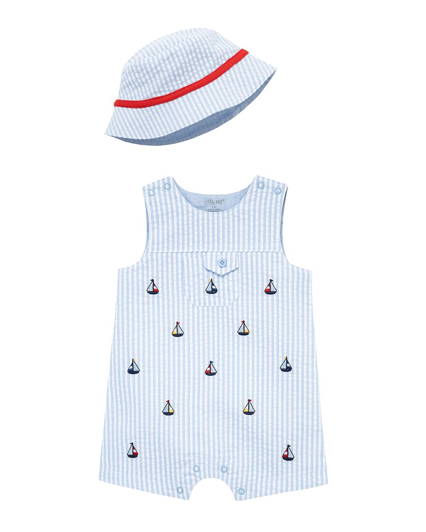 Little Me Sailboat Sunsuit & Hat