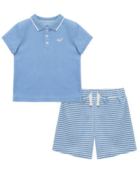 Little Me Whale Terry Set
