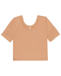 Rylee + Cru Collective Pointelle T-Shirt