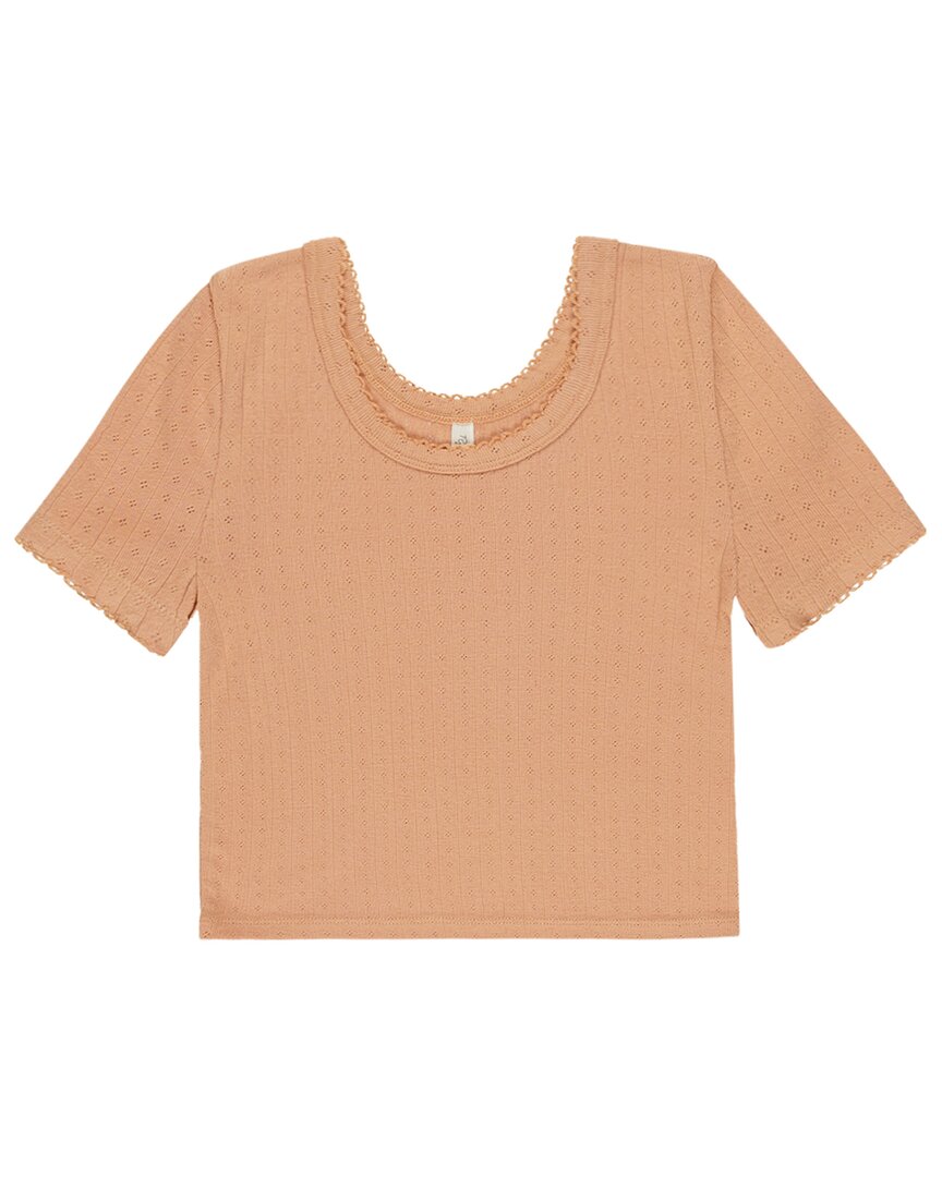 Rylee + Cru Collective Pointelle T-Shirt