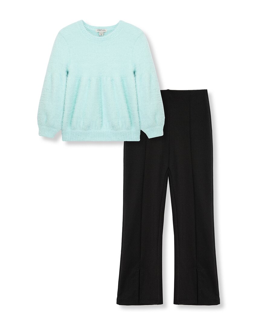 Habitual Sweater Mixed Pant Set