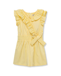 Habitual Twill Mock Wrap Romper