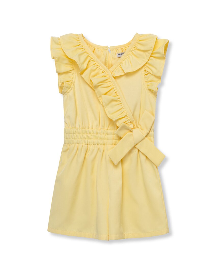 Habitual Twill Mock Wrap Romper