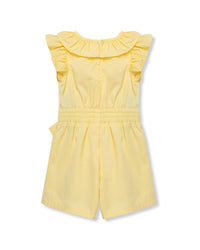 Habitual Twill Mock Wrap Romper