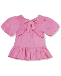 Habitual Smocked Tie Back Top