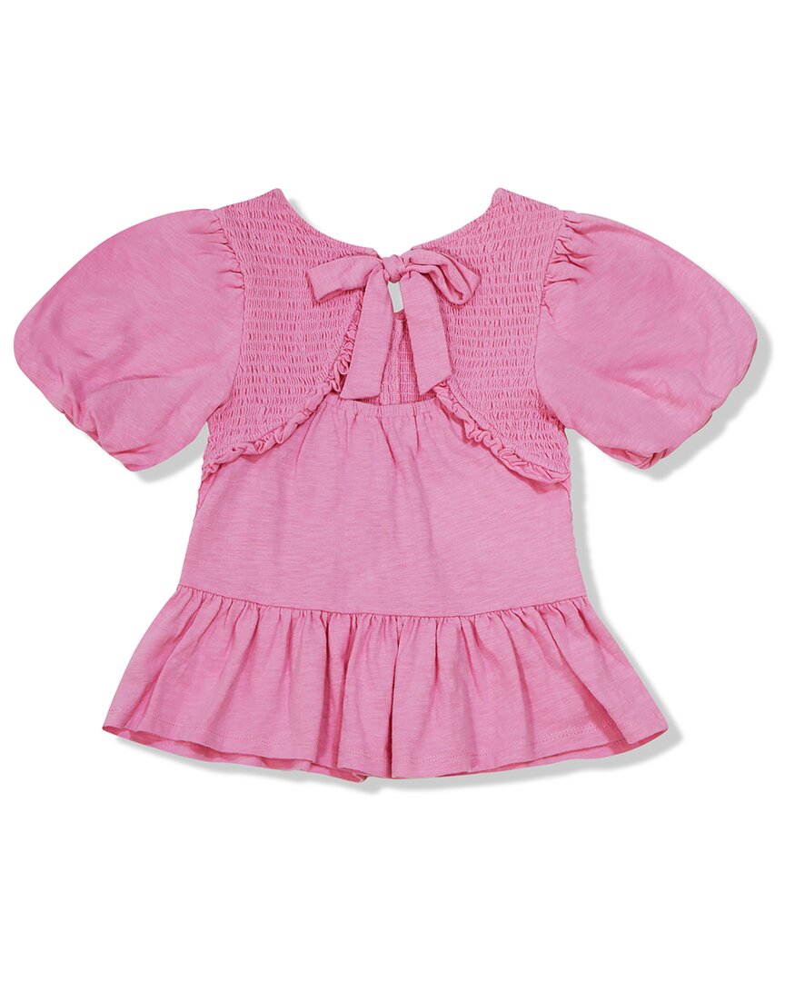 Habitual Smocked Tie Back Top