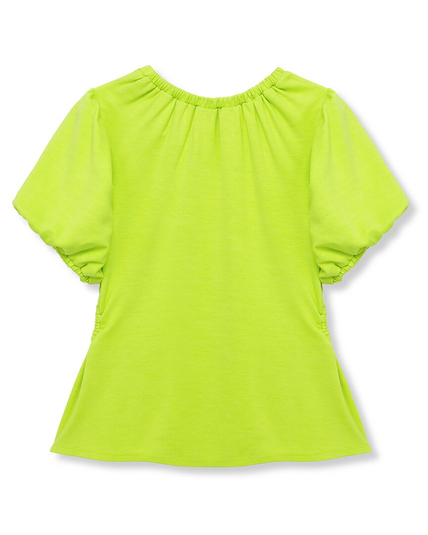 Habitual Puff Sleeve Cutout Top