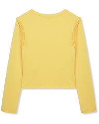 Habitual Braided French Terry Wrap Top