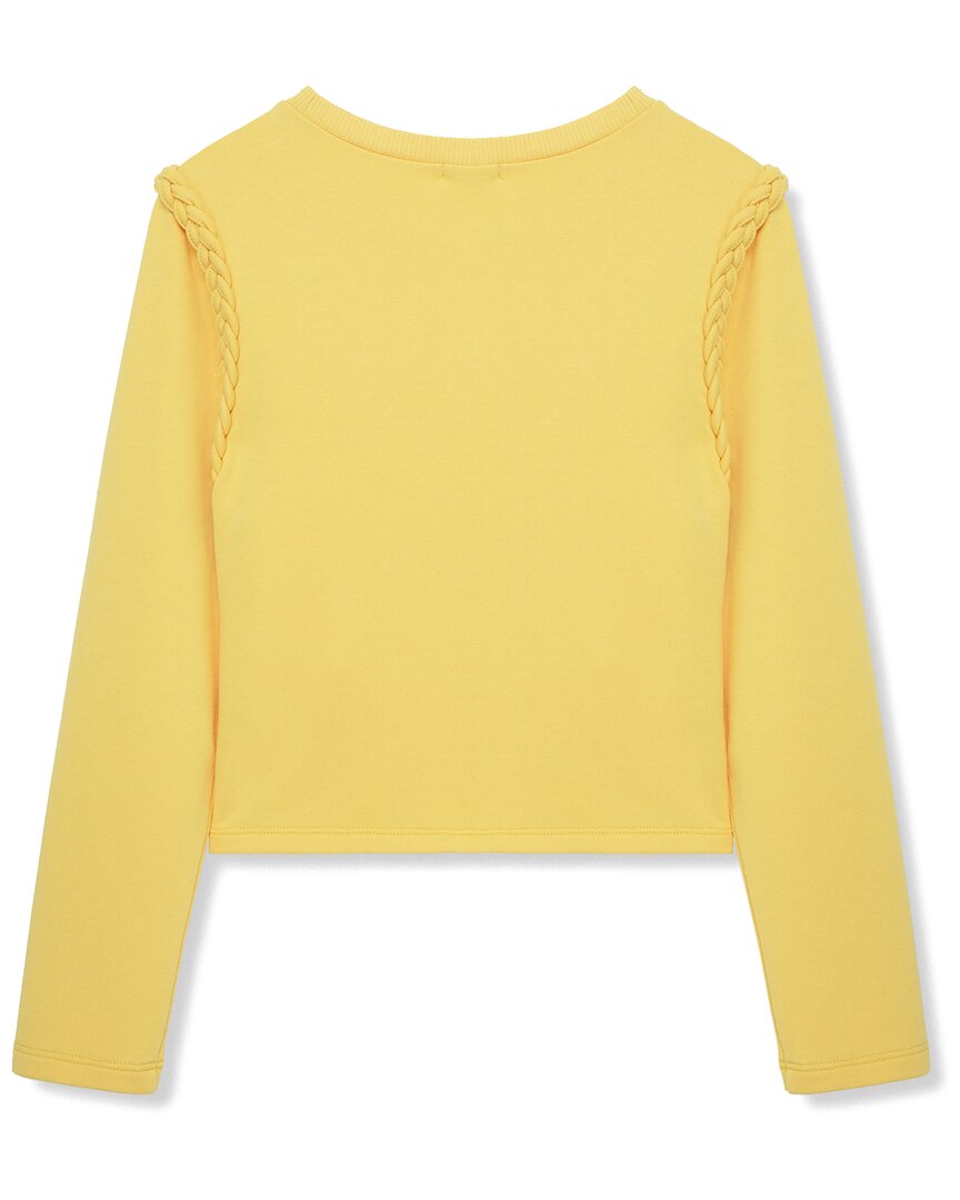 Habitual Braided French Terry Wrap Top