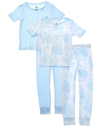 Tutu Couture En Pointe 4Pc Pajama Set 6 (Little Girl M) Blue