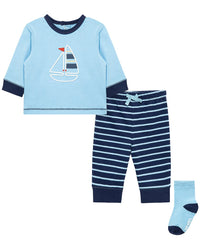 Little Me Little Me Sailboat Jogger Set Sock