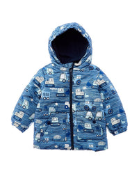 Wippette Truck Print Quilted Puffer Jacket