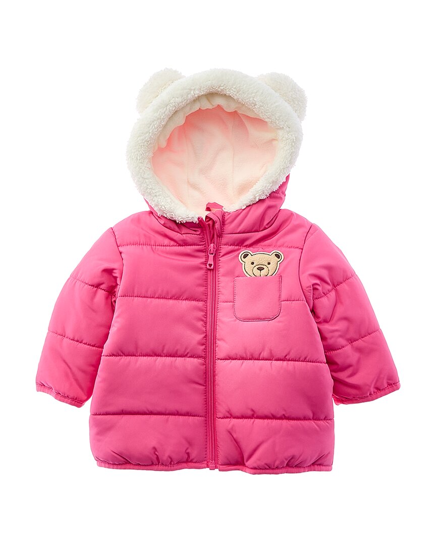Wippette 3D Cute Bear Applique Quilted Puffer Jacket