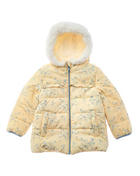 Wippette Floral Bunny Print Quilted Puffer Jacket