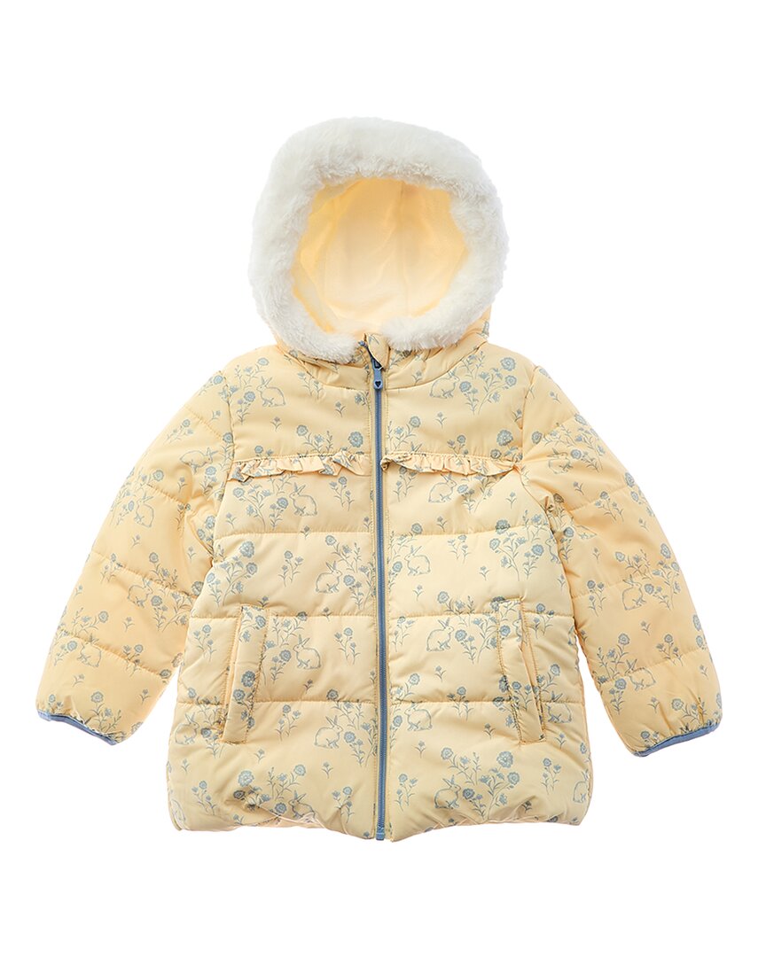 Wippette Floral Bunny Print Quilted Puffer Jacket