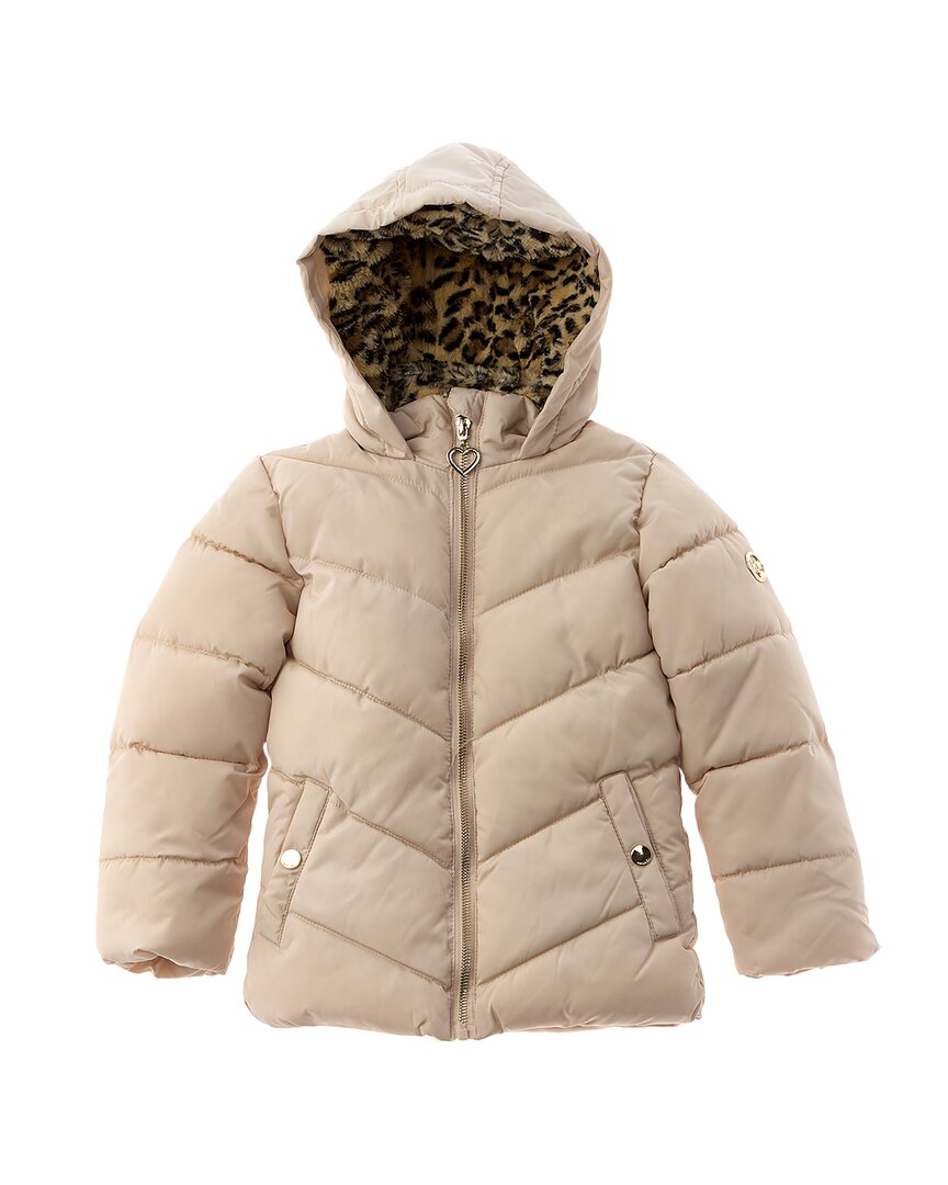 Kensie Girl Quilted Puffer Jacket Yellow