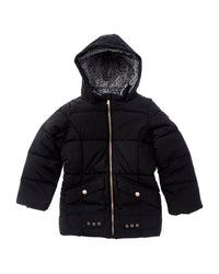 Kensie Girl Quilted Coat Black