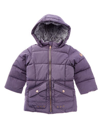 Kensie Girl Quilted Coat Grey Multi