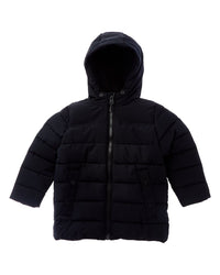 Perry Ellis Ripstop Puffer Jacket Black