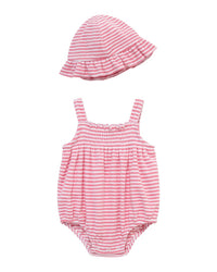 Little Me Stripe Bubble Hat